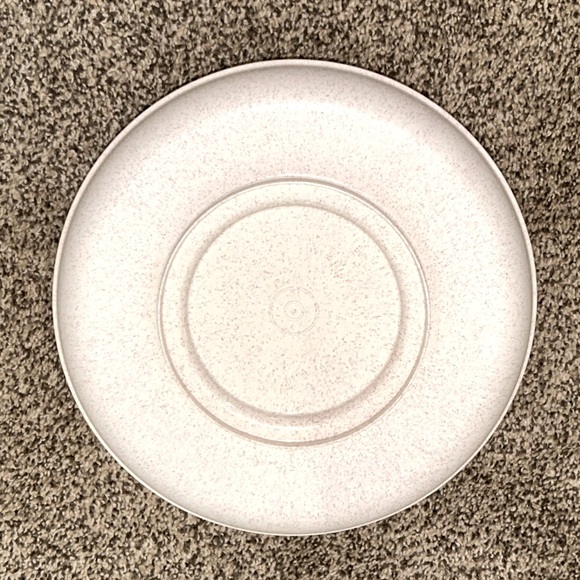 Tupperware Dining Tupperware 2 Pc Speckled Pedestal Cake Stand Chip